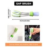 SEAMETAL Car Cleaning Tool Kit 7 Pcs Car Detailing Brush Set Car Scraper Tire Brush Wash Sponge Cleaning Cloth with Storage Case