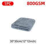 SEAMETAL 3/1Pcs Car Microfiber Towel 800GSM Super Absorption Car Cleaning Hemming Cloth Auto Wash Drying Towels Detailing Rags