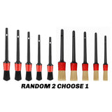 5pcs Car Detailing Brush Set - Automotive Detail Brushes for Cleaning Wheels, Engine, Interior and Air Vents