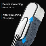 Microfiber Car Cleaning Brush Set Telescopic Long Handle Dust Removal Mop Bristles Car Wash Brush Storage Box Kits