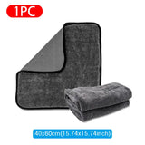 1200GSM/600GSM Microfiber Car Cleaning Towel Double-Sided Super Absorbent Car Wash Cleaning Cloth Scratch Proof Soft Lint Towels