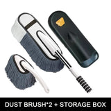 Microfiber Telescopic Long Handle Car Cleaning Brush Set