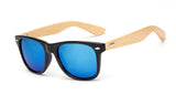 Square Bamboo Wood Sunglasses